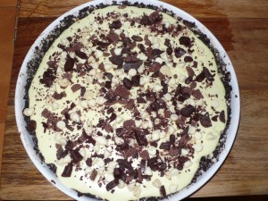 grasshopper pie Grasshopper Pie with chocolate