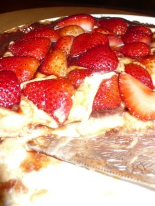 eaten strawberry tart Yum