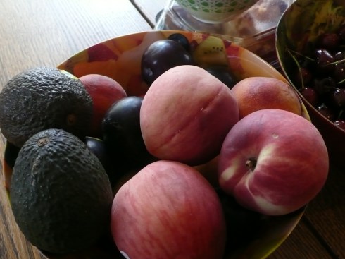 Avocados and Peaches Lusciousness
