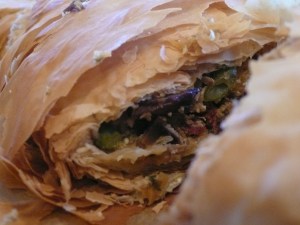 Phyllo Pie With loads of mixed vegetables!