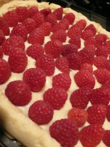 White Chocolate Raspberry Tart