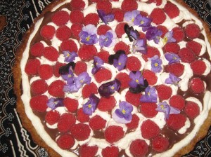 Raspberry Tart with Bittersweet Chocolate Cream Gorgeous