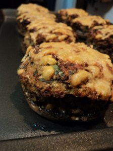 Stuffed Mushroom Cheesy Gloriousness