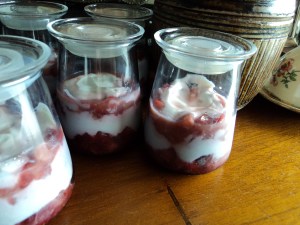 Strawberries + Yogurt Cream