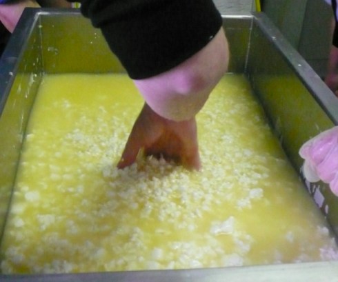 No wonder cheesemakers have such young looking hands!