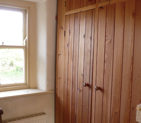 Cupboards to the right